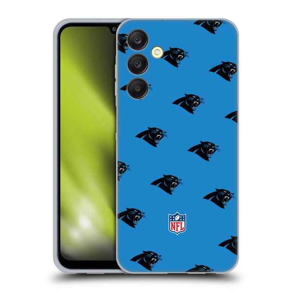 NFL Carolina Panthers Artwork Patterns Soft Gel Case for Samsung Galaxy A25 5G