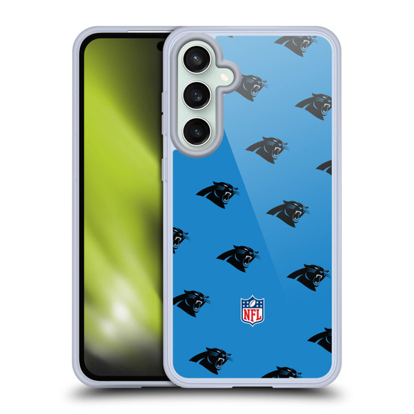 NFL Carolina Panthers Artwork Patterns Soft Gel Case for Samsung Galaxy S23 FE 5G