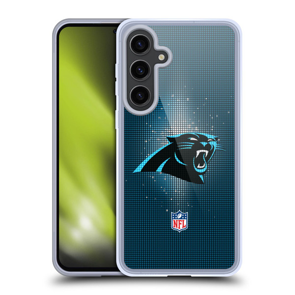 NFL Carolina Panthers Artwork LED Soft Gel Case for Samsung Galaxy S24+ 5G