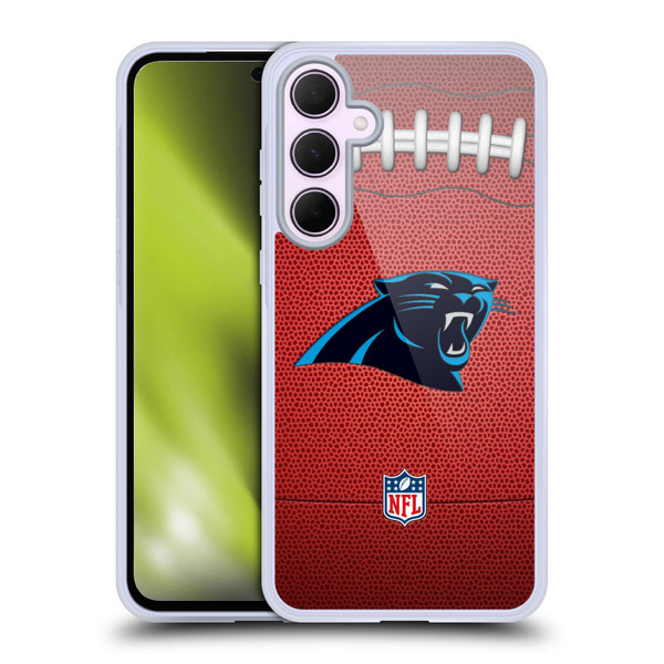 NFL Carolina Panthers Graphics Football Soft Gel Case for Samsung Galaxy A35 5G