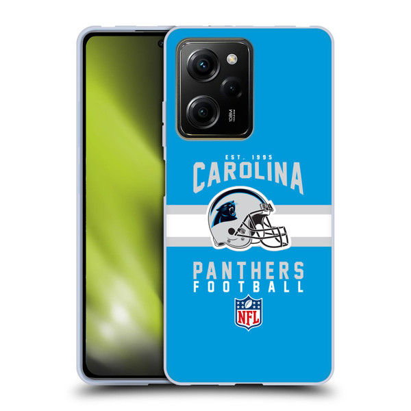 NFL Carolina Panthers Graphics Helmet Typography Soft Gel Case for Xiaomi Redmi Note 12 Pro 5G