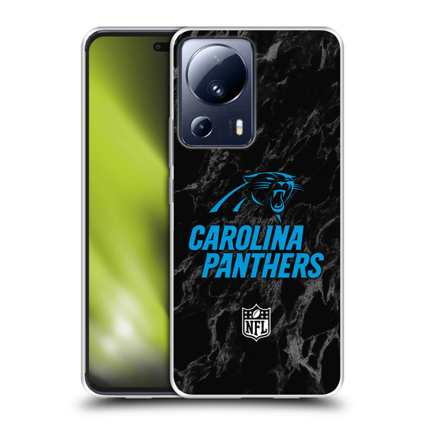 NFL Carolina Panthers Graphics Coloured Marble Soft Gel Case for Xiaomi 13 Lite 5G