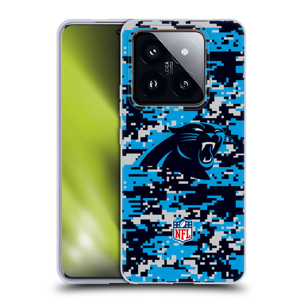 NFL Carolina Panthers Graphics Digital Camouflage Soft Gel Case for Xiaomi 14 Pro
