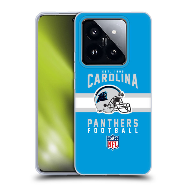 NFL Carolina Panthers Graphics Helmet Typography Soft Gel Case for Xiaomi 14 Pro