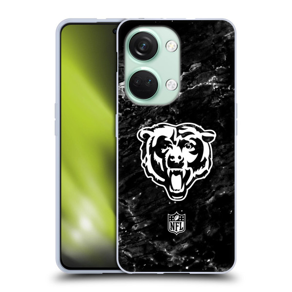 NFL Chicago Bears Artwork Marble Soft Gel Case for OnePlus Nord 3 5G