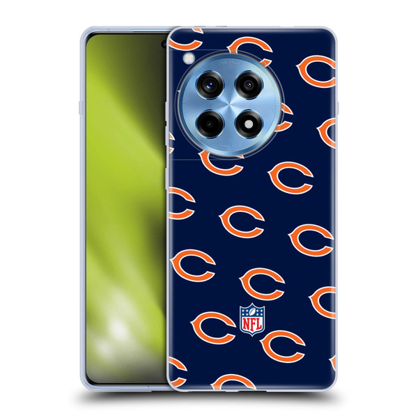 NFL Chicago Bears Artwork Patterns Soft Gel Case for OnePlus 12R