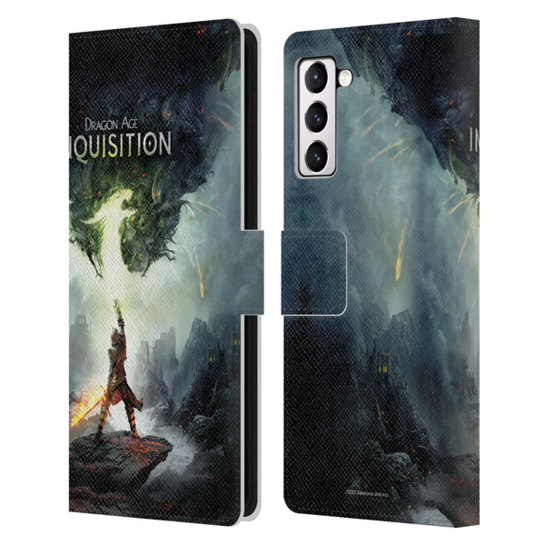 EA Bioware Dragon Age Inquisition Graphics Key Art 2014 Leather Book Wallet Case Cover For Samsung Galaxy S21+ 5G