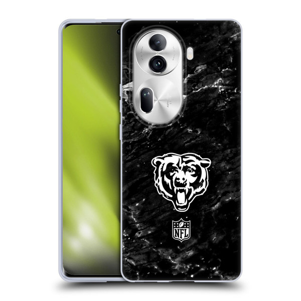 NFL Chicago Bears Artwork Marble Soft Gel Case for OPPO Reno11 Pro