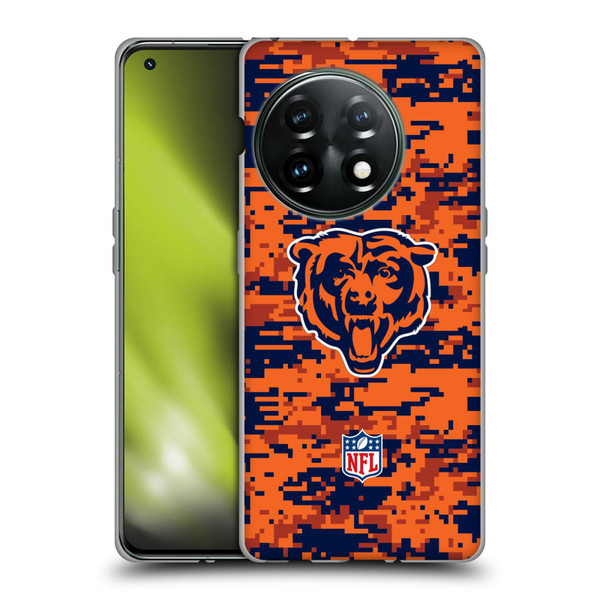 NFL Chicago Bears Graphics Digital Camouflage Soft Gel Case for OnePlus 11 5G
