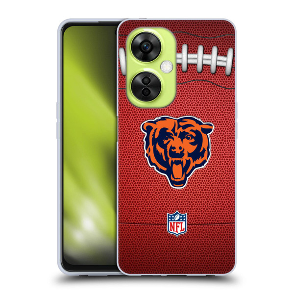 NFL Chicago Bears Graphics Football Soft Gel Case for OnePlus Nord CE 3 Lite 5G