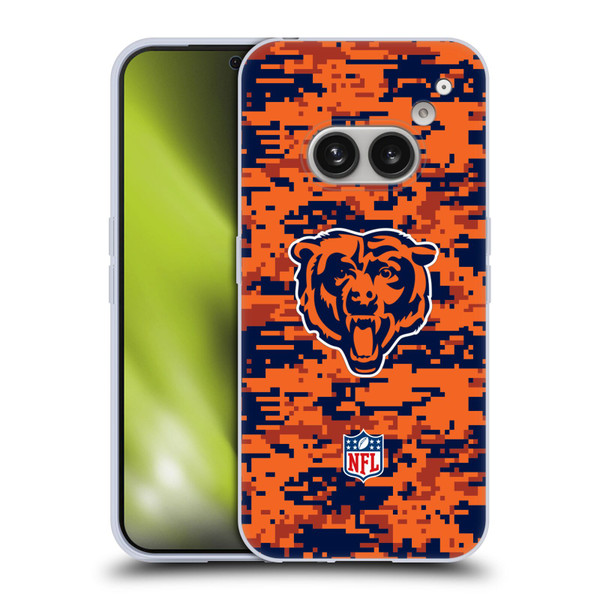 NFL Chicago Bears Graphics Digital Camouflage Soft Gel Case for Nothing Phone (2a)