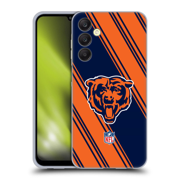 NFL Chicago Bears Artwork Stripes Soft Gel Case for Samsung Galaxy A25 5G