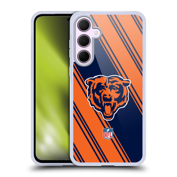 NFL Chicago Bears Artwork Stripes Soft Gel Case for Samsung Galaxy A35 5G