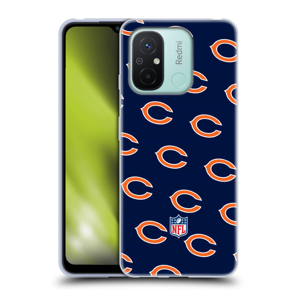 NFL Chicago Bears Artwork Patterns Soft Gel Case for Xiaomi Redmi 12C