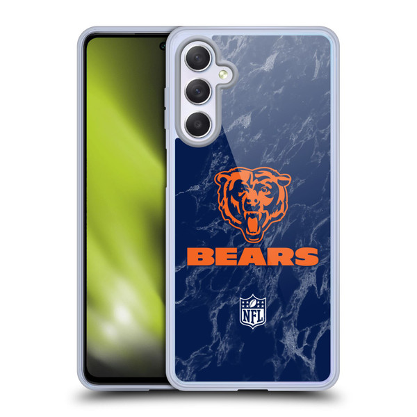 NFL Chicago Bears Graphics Coloured Marble Soft Gel Case for Samsung Galaxy M54 5G