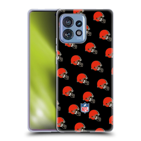 NFL Cleveland Browns Artwork Patterns Soft Gel Case for Motorola Moto Edge 40 Pro