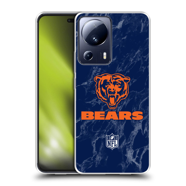 NFL Chicago Bears Graphics Coloured Marble Soft Gel Case for Xiaomi 13 Lite 5G