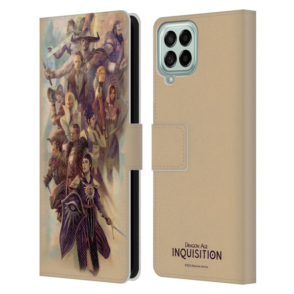 EA Bioware Dragon Age Inquisition Graphics Companions And Advisors Leather Book Wallet Case Cover For Samsung Galaxy M33 (2022)