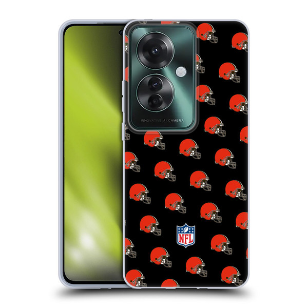 NFL Cleveland Browns Artwork Patterns Soft Gel Case for OPPO Reno11 F 5G / F25 Pro 5G
