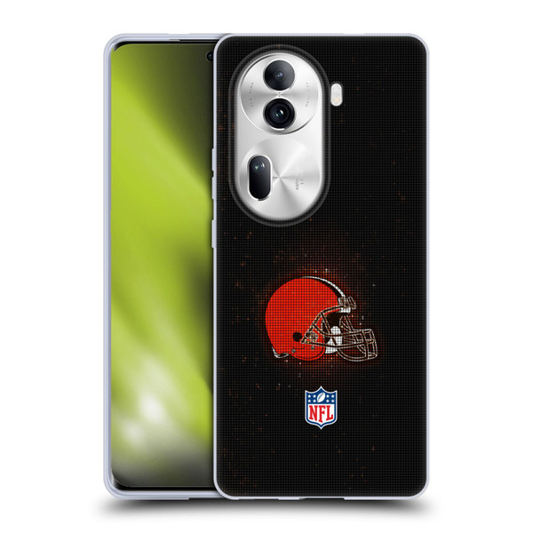NFL Cleveland Browns Artwork LED Soft Gel Case for OPPO Reno11 Pro