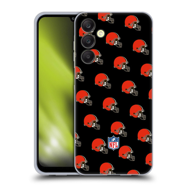 NFL Cleveland Browns Artwork Patterns Soft Gel Case for Samsung Galaxy A25 5G