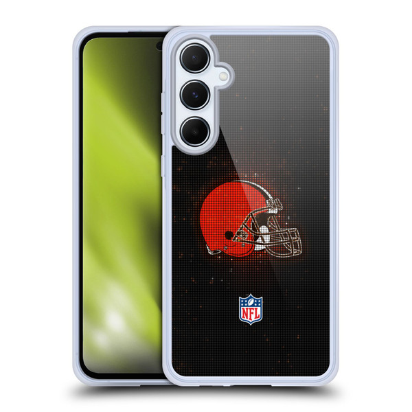 NFL Cleveland Browns Artwork LED Soft Gel Case for Samsung Galaxy A55 5G