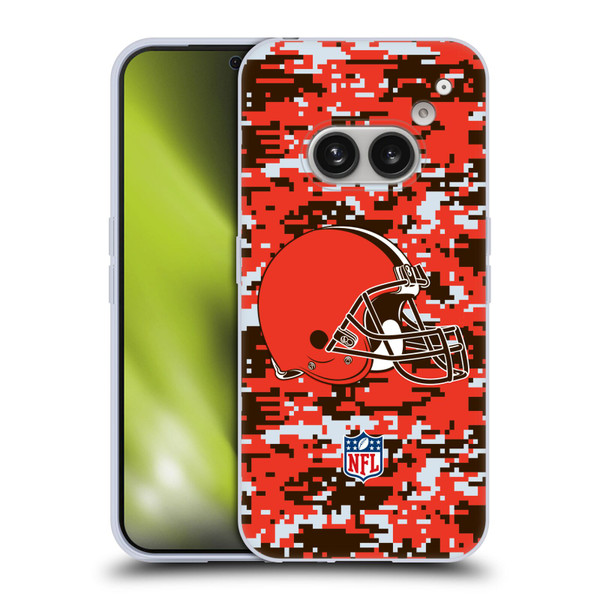 NFL Cleveland Browns Graphics Digital Camouflage Soft Gel Case for Nothing Phone (2a)