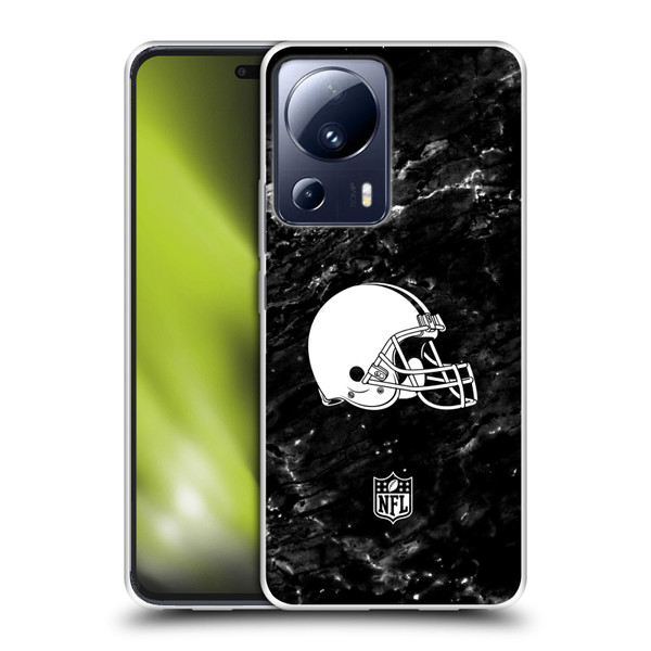 NFL Cleveland Browns Artwork Marble Soft Gel Case for Xiaomi 13 Lite 5G