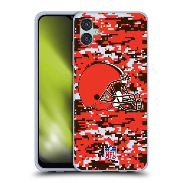 NFL Cleveland Browns Graphics Digital Camouflage Soft Gel Case for Samsung Galaxy M04 5G / A04e