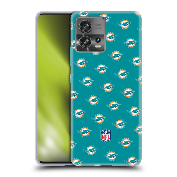 NFL Miami Dolphins Artwork Patterns Soft Gel Case for Motorola Moto Edge 30 Fusion