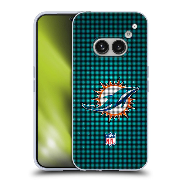 NFL Miami Dolphins Artwork LED Soft Gel Case for Nothing Phone (2a)