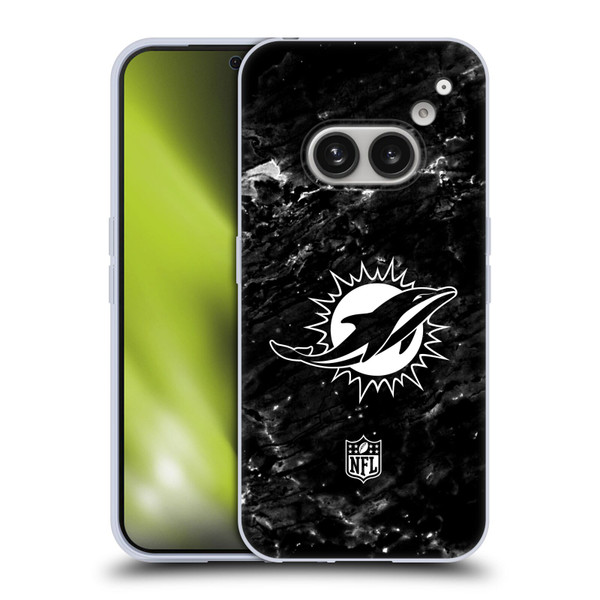 NFL Miami Dolphins Artwork Marble Soft Gel Case for Nothing Phone (2a)