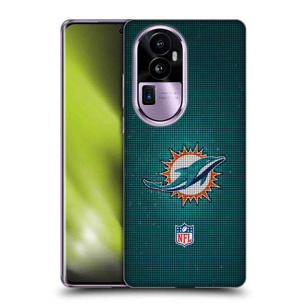 NFL Miami Dolphins Artwork LED Soft Gel Case for OPPO Reno10 Pro+