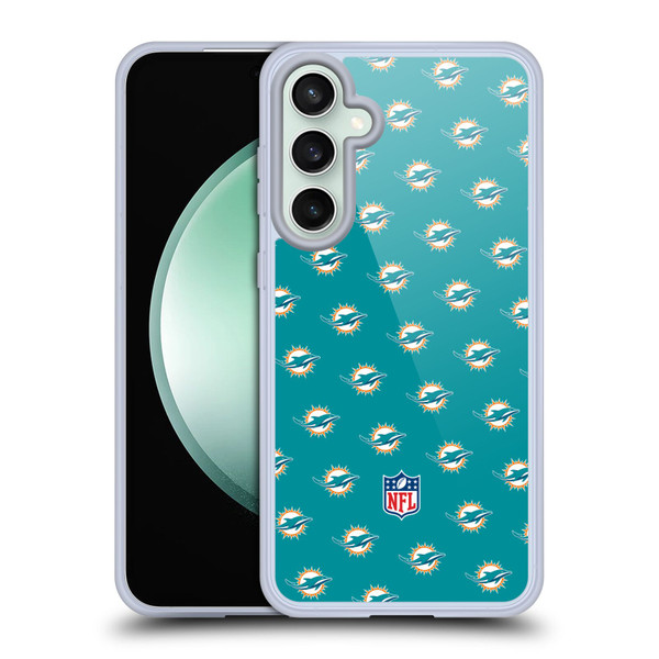NFL Miami Dolphins Artwork Patterns Soft Gel Case for Samsung Galaxy S23 FE 5G