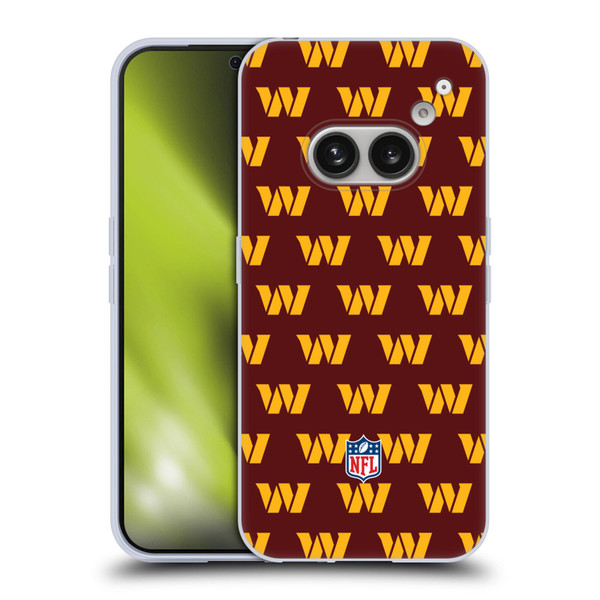 NFL Washington Football Team Artwork Patterns Soft Gel Case for Nothing Phone (2a)