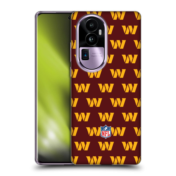 NFL Washington Football Team Artwork Patterns Soft Gel Case for OPPO Reno10 Pro+