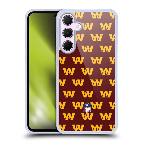 NFL Washington Football Team Artwork Patterns Soft Gel Case for Samsung Galaxy A35 5G