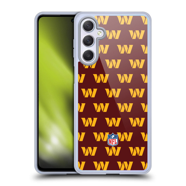 NFL Washington Football Team Artwork Patterns Soft Gel Case for Samsung Galaxy M54 5G