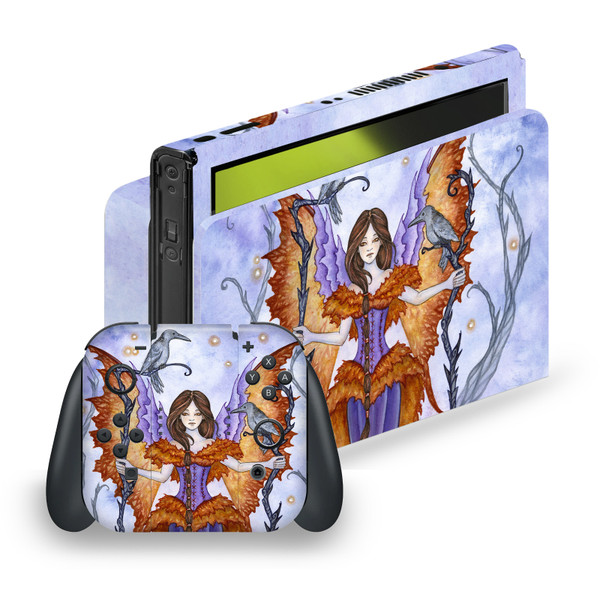 Amy Brown Fairy Art Raven Pixie Vinyl Sticker Skin Decal Cover for Nintendo Switch OLED Bundle