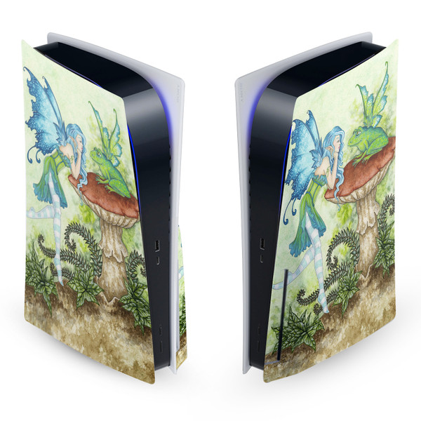 Amy Brown Fairy Art Frog Gossip Pixie Vinyl Sticker Skin Decal Cover for Sony PS5 Disc Edition Console