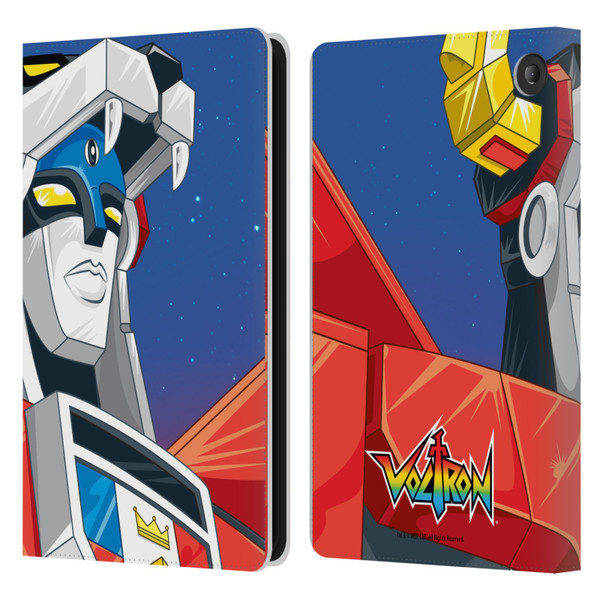 Voltron Graphics Head Leather Book Wallet Case Cover For Amazon Fire 7 2022