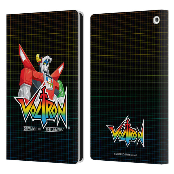 Voltron Graphics Defender Of The Universe Leather Book Wallet Case Cover For Amazon Fire HD 8/Fire HD 8 Plus 2020