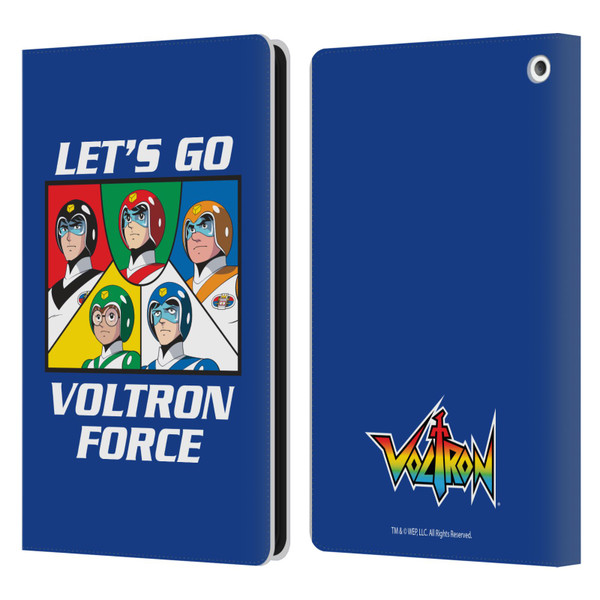 Voltron Graphics Go Voltron Force Leather Book Wallet Case Cover For Amazon Fire HD 8/Fire HD 8 Plus 2020