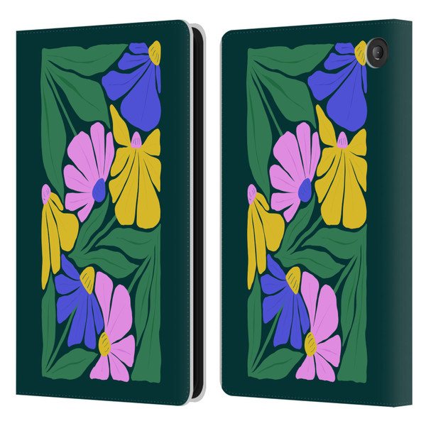 Ayeyokp Plants And Flowers Summer Foliage Flowers Matisse Leather Book Wallet Case Cover For Amazon Fire 7 2022