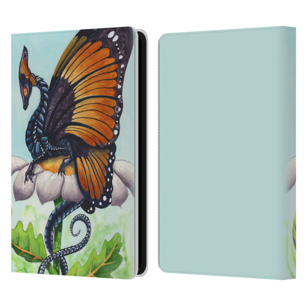 Carla Morrow Dragons The Monarch Leather Book Wallet Case Cover For Amazon Kindle Paperwhite 5 (2021)