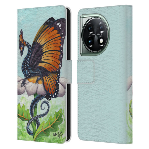 Carla Morrow Dragons The Monarch Leather Book Wallet Case Cover For OnePlus 11 5G