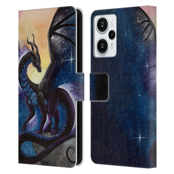 Carla Morrow Dragons Nightfall Leather Book Wallet Case Cover For Xiaomi Redmi Note 12T