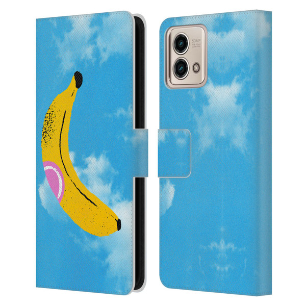 Ayeyokp Pop Banana Pop Art Sky Leather Book Wallet Case Cover For Motorola Moto G Stylus 5G 2023