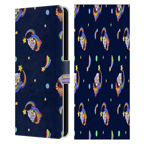 Carla Morrow Patterns Red Panda Leather Book Wallet Case Cover For Samsung Galaxy S23 FE 5G