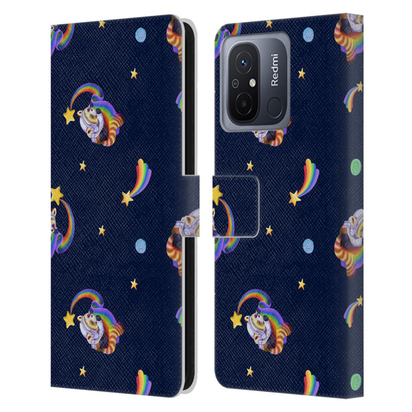 Carla Morrow Patterns Red Panda Leather Book Wallet Case Cover For Xiaomi Redmi 12C